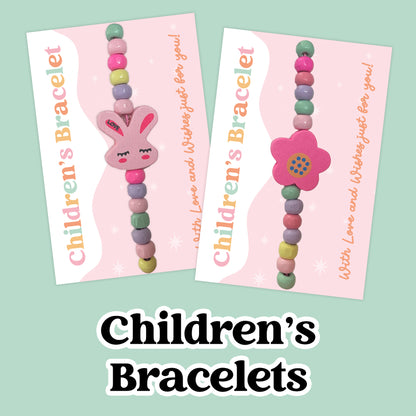 Children’s Bracelet Collection – Colourful Wish Bracelets with Fun Charms | Handmade Keepsakes for Kids | Affordable Gifts & Party Bag Favourites