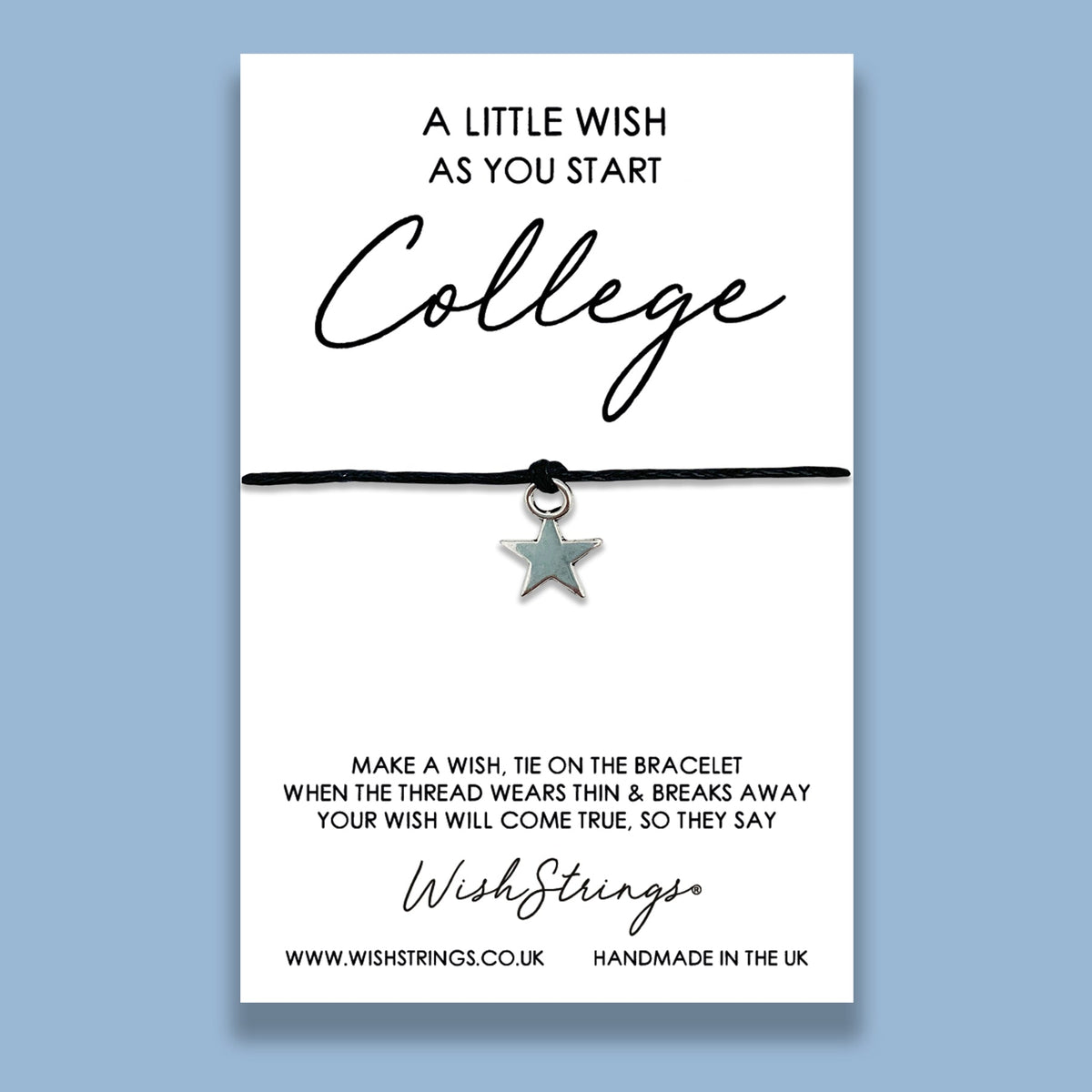 SALE - LittleWish COLLEGE  - WishStrings Wish Bracelet - S170★
