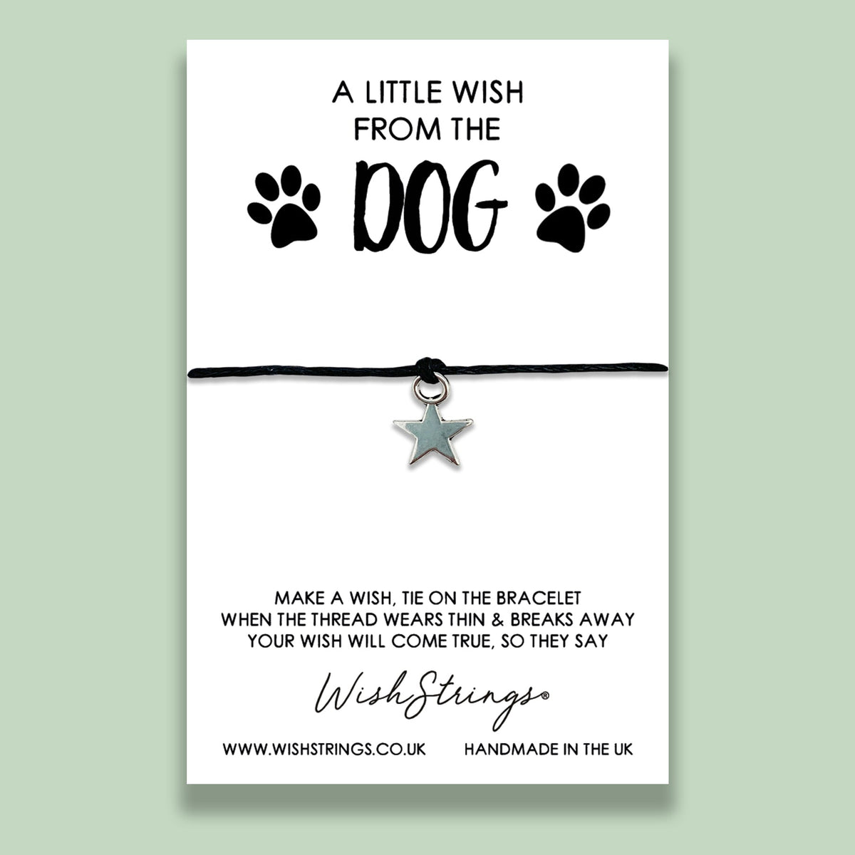 SALE - LittleWish DOG - WishStrings Wish Bracelet - S189★