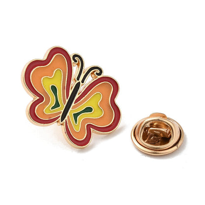 Orange Butterfly - Wish Pins - Enamel Pin Badge (EWP020)