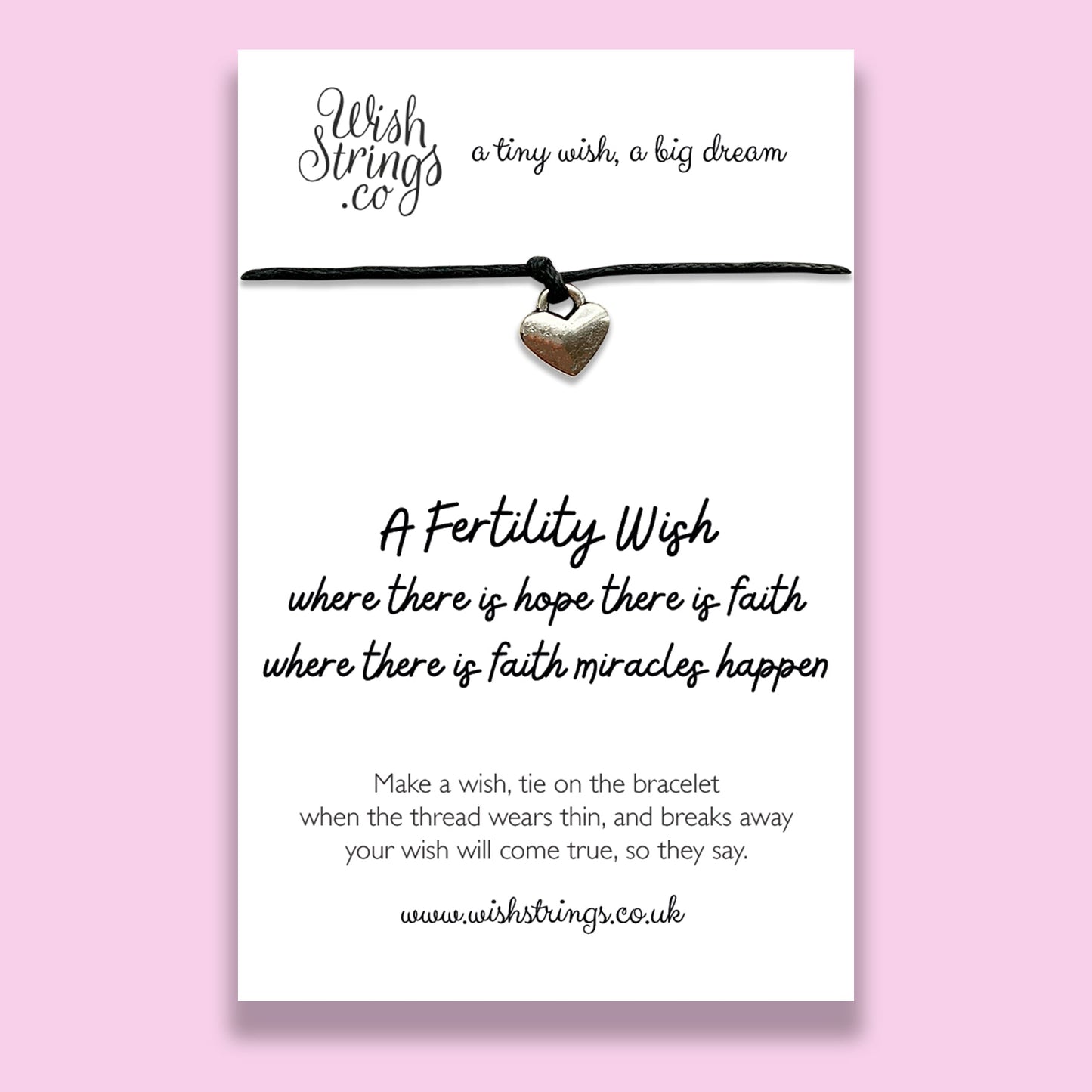 SALE - FERTILITY WISH  - WishStrings Wish Bracelet - S178♥