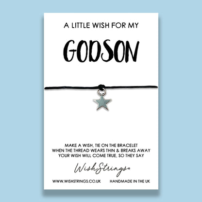 SALE - LittleWish GODSON - WishStrings Wish Bracelet - S176★