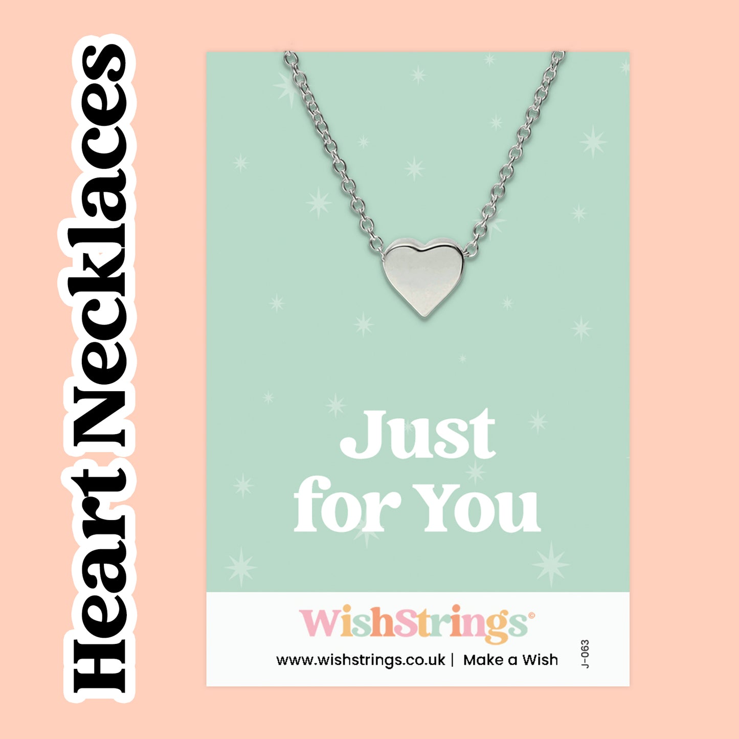 Heart Necklaces - Choose Design | Stainless Steel Heart Pendant Necklace on Themed Gift Card | Choose Your Own Design | Sentimental Jewellery for All Occasions