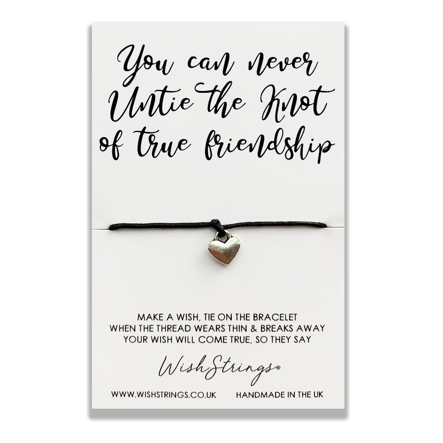 SALE - KNOT OF TRUE FRIENDSHIP - WishStrings Wish Bracelet - S049★