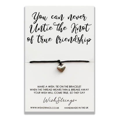 SALE - KNOT OF TRUE FRIENDSHIP - WishStrings Wish Bracelet - S049★