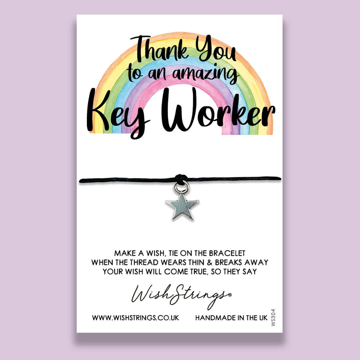 SALE - THANK YOU, KEY WORKER - WishStrings Wish Bracelet - WS300★