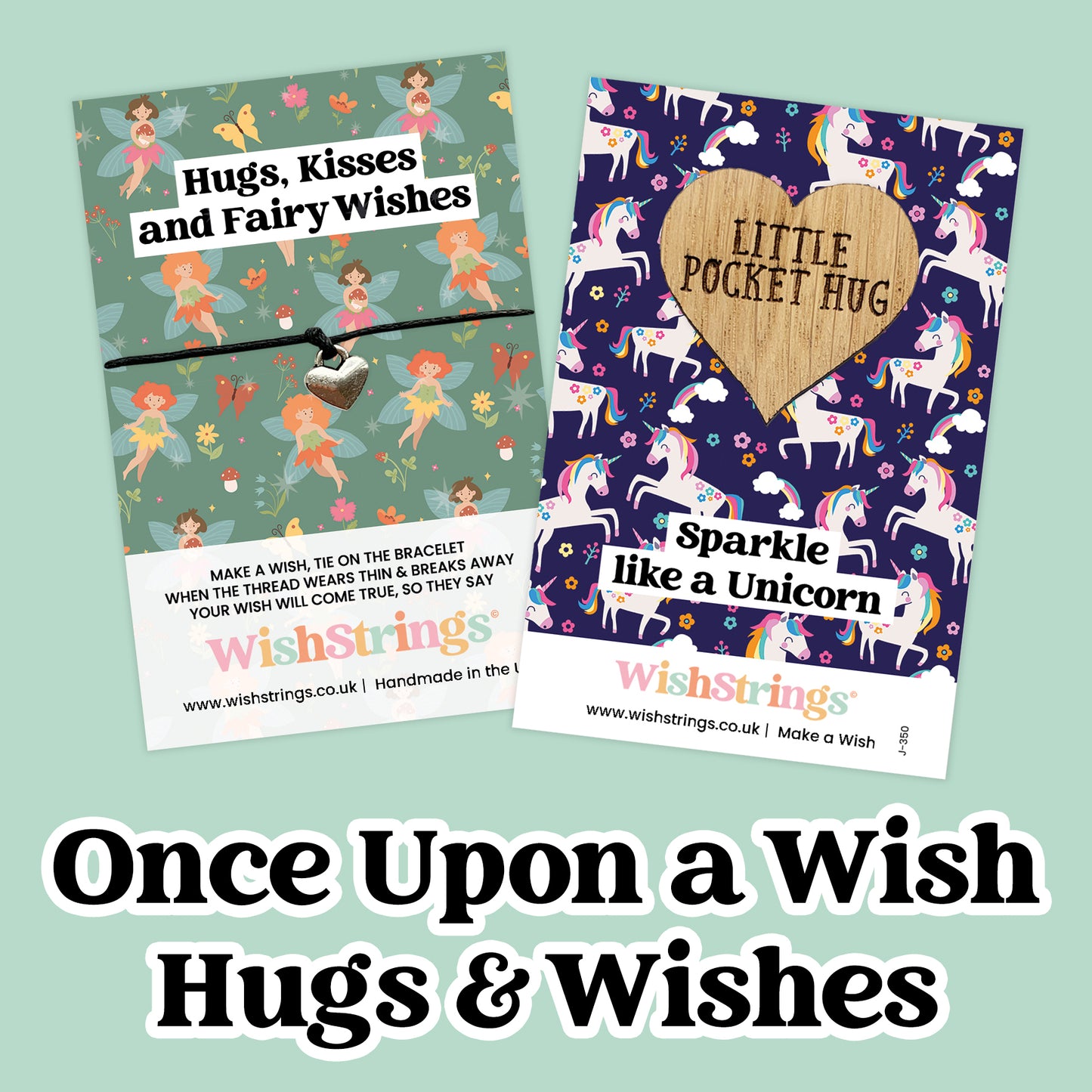 Once Upon a Wish Collection – Wish Bracelets & Pocket Hug Tokens | Handmade Storybook-Inspired Keepsakes | Magical Gifts of Love & Positivity