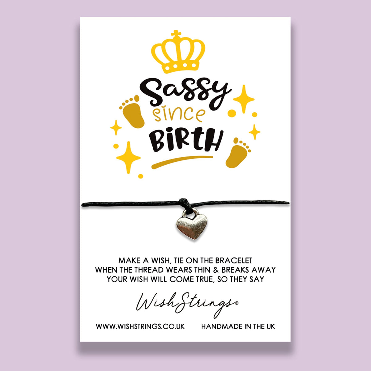 SALE - SASSY SINCE BIRTH - WishStrings Wish Bracelet - S183♥