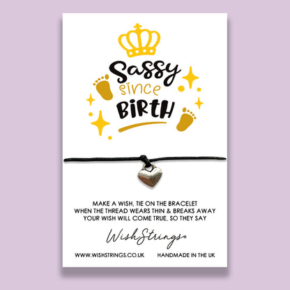 SALE - SASSY SINCE BIRTH - WishStrings Wish Bracelet - S183♥