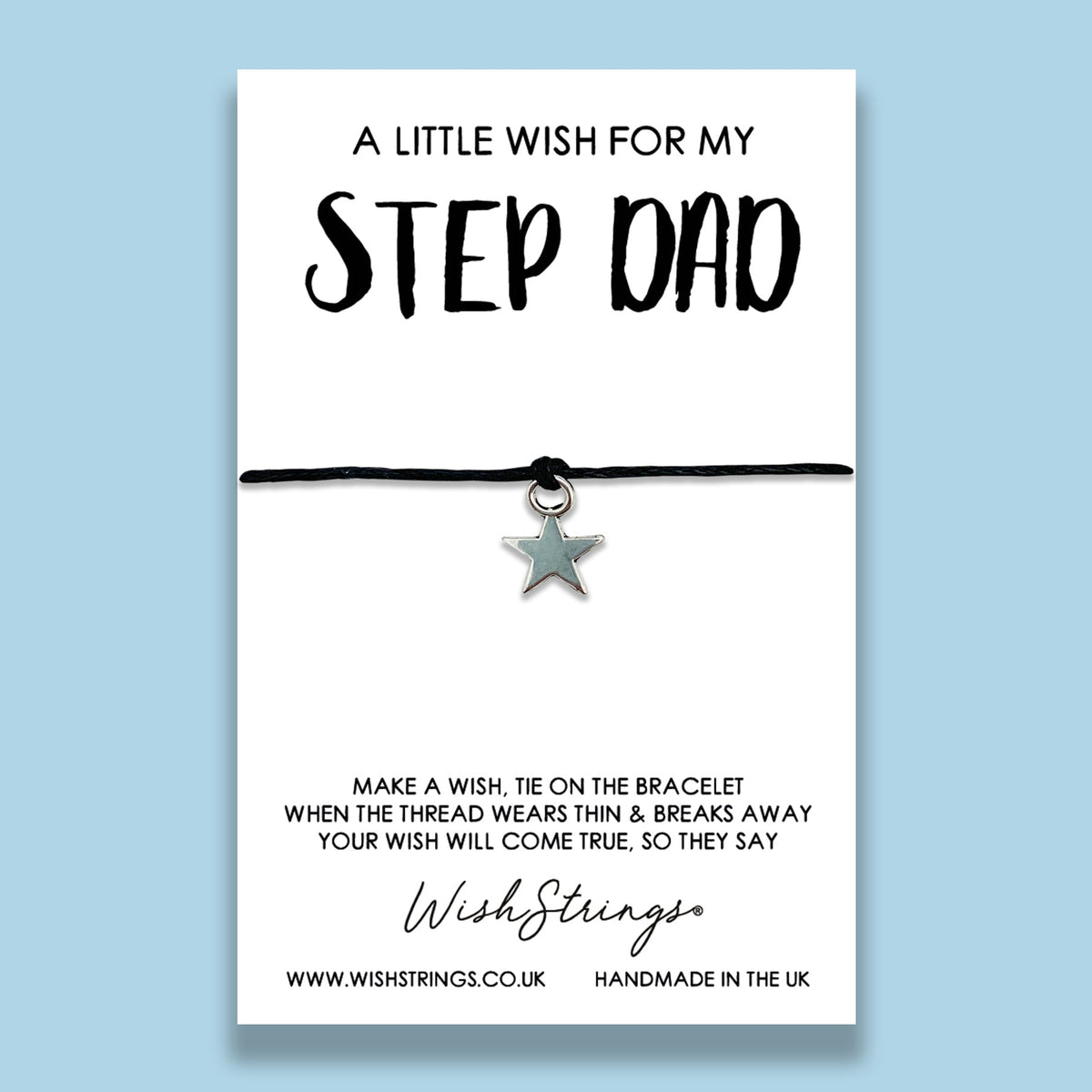 SALE - LittleWish STEP DAD - WishStrings Wish Bracelet - S179★