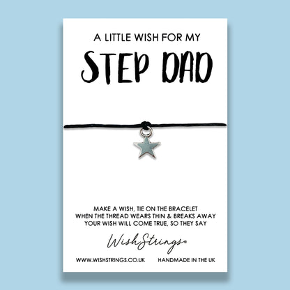 SALE - LittleWish STEP DAD - WishStrings Wish Bracelet - S179★