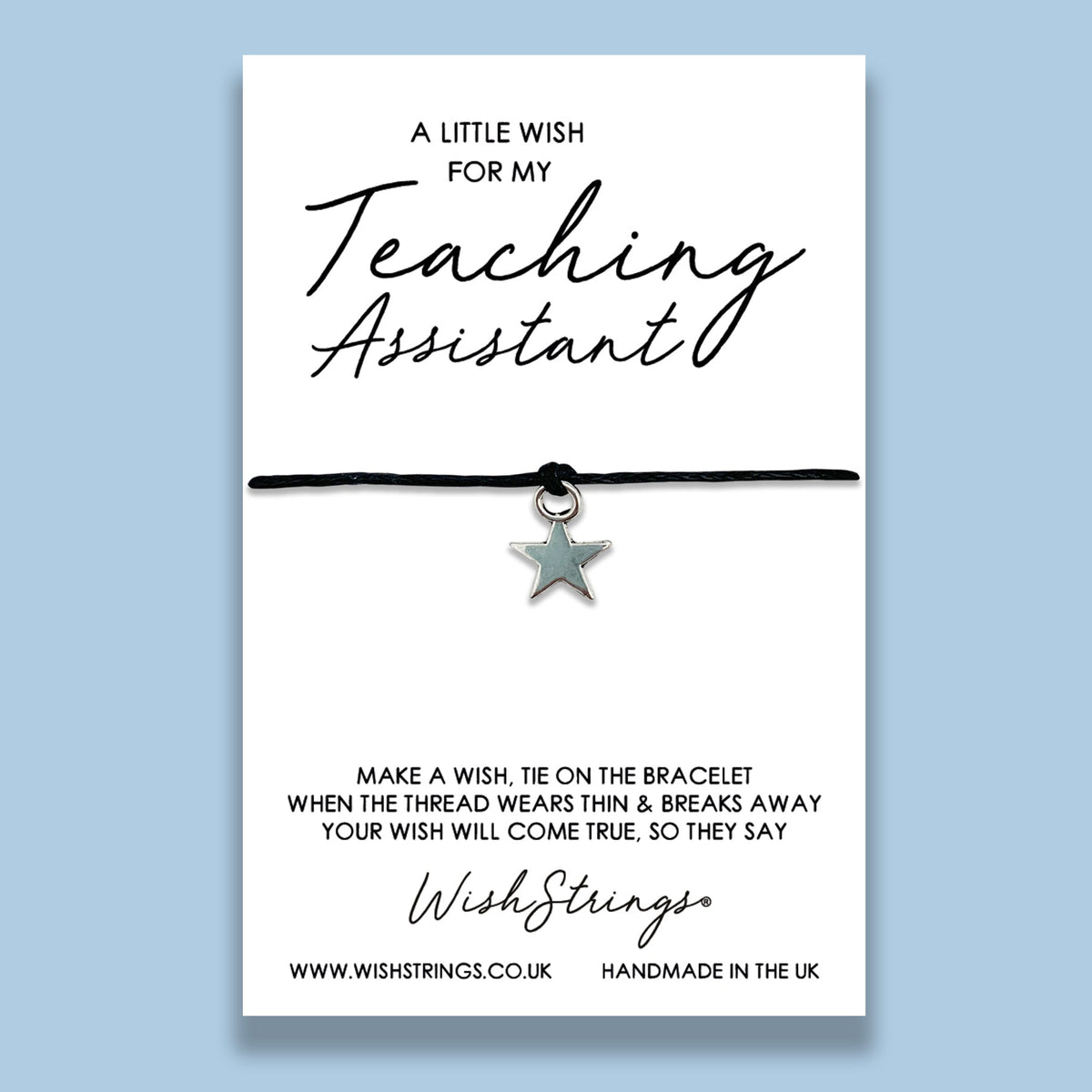 SALE - LittleWish TEACHING ASSISTANT  - WishStrings Wish Bracelet - S030