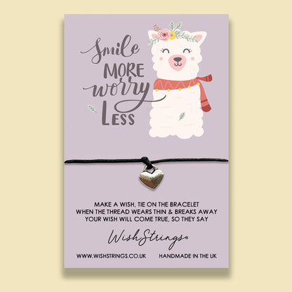 SALE - Worry Llama - WishStrings Wish Bracelet - WS178♥