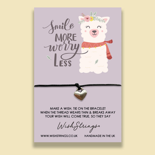 SALE - Worry Llama - WishStrings Wish Bracelet - WS178♥