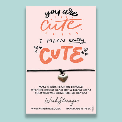 SALE - YOU ARE CUTE - WishStrings Wish Bracelet - S098