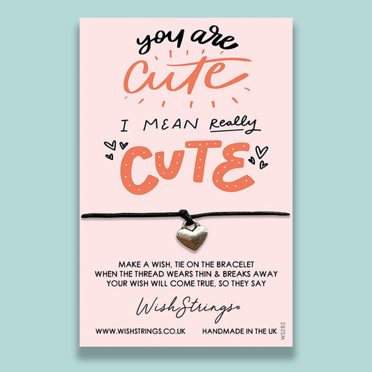 SALE - YOU ARE CUTE - WishStrings Wish Bracelet - S098