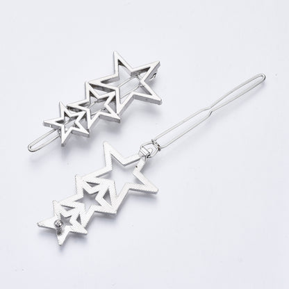 Silver Stars - Hair Slide