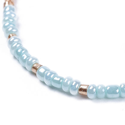 Blue Beaded - Friendship Bracelet