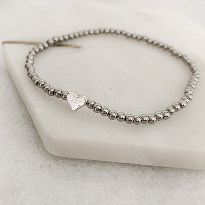 Life is Tough, so are you - Heart Stretch Bracelet