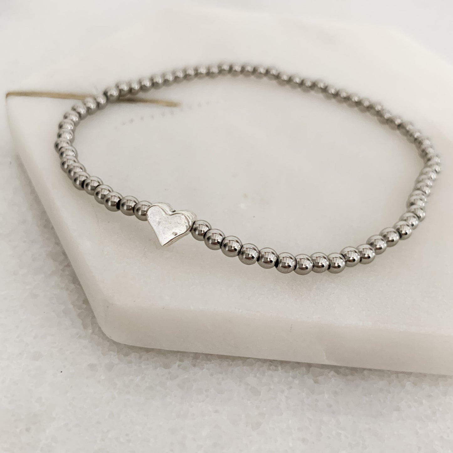 Sisters Share Memories Laughter and Love - Heart Stretch Bracelet
