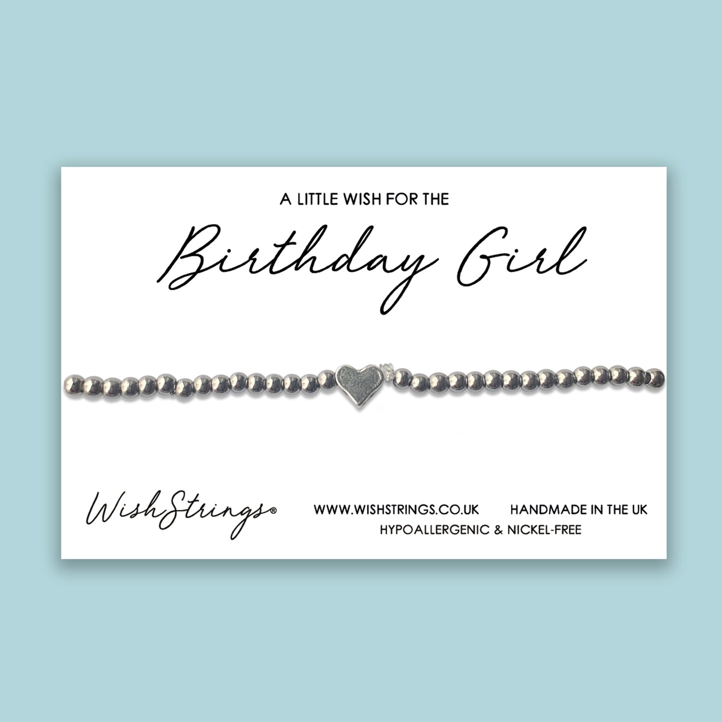 Birthday Girl - Heart Stretch Bracelet