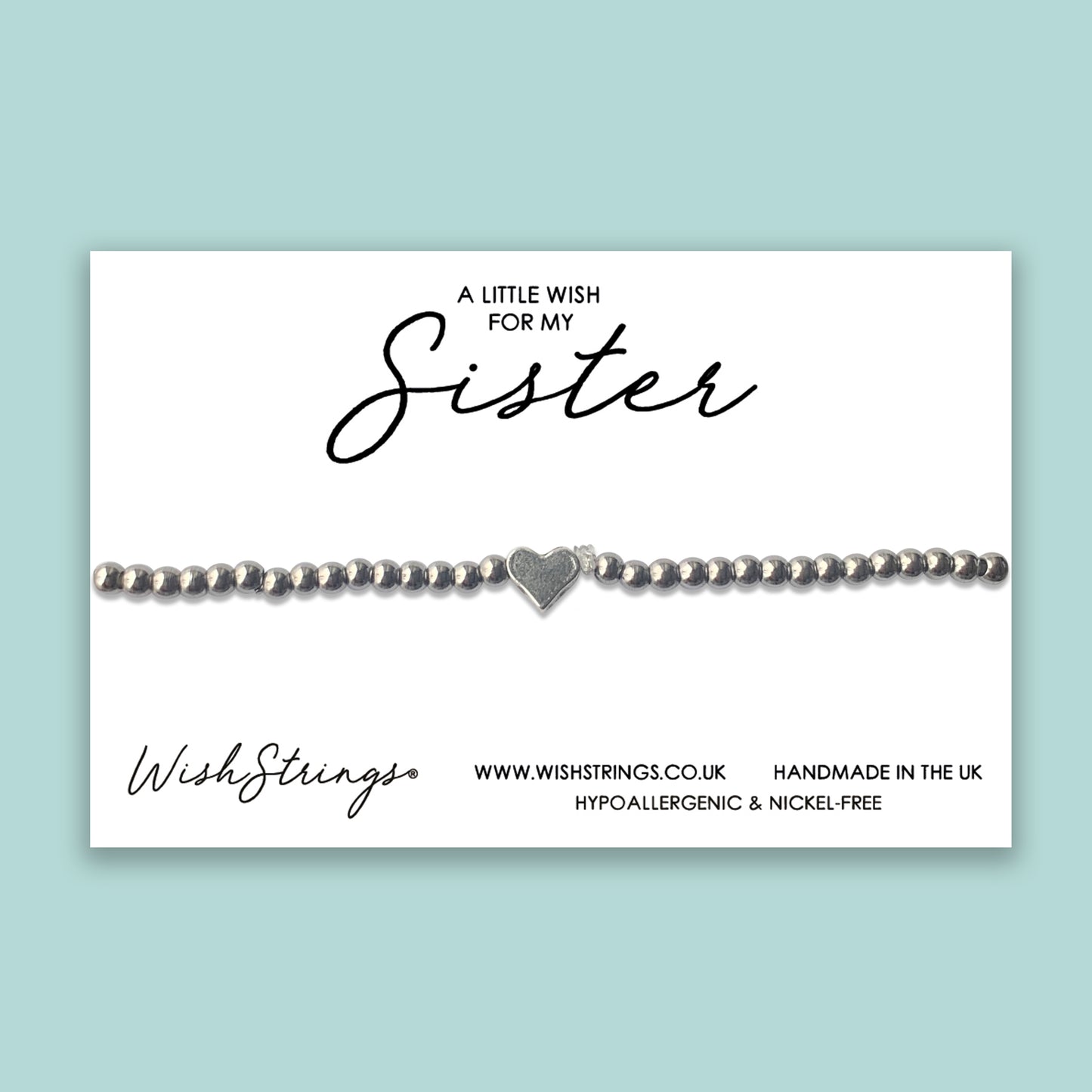 Sister - Heart Stretch Bracelet