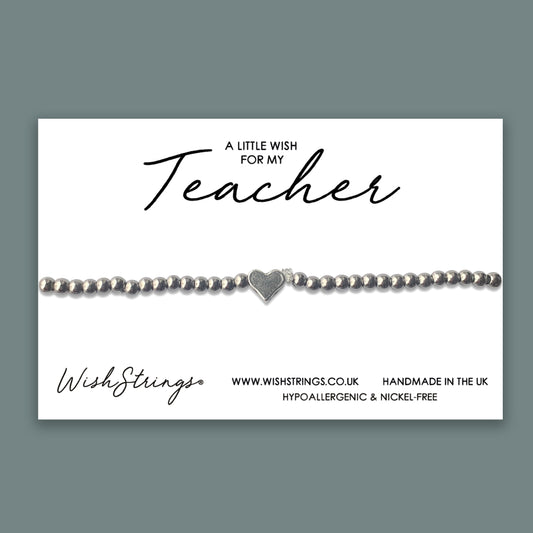 Teacher - Heart Stretch Bracelet