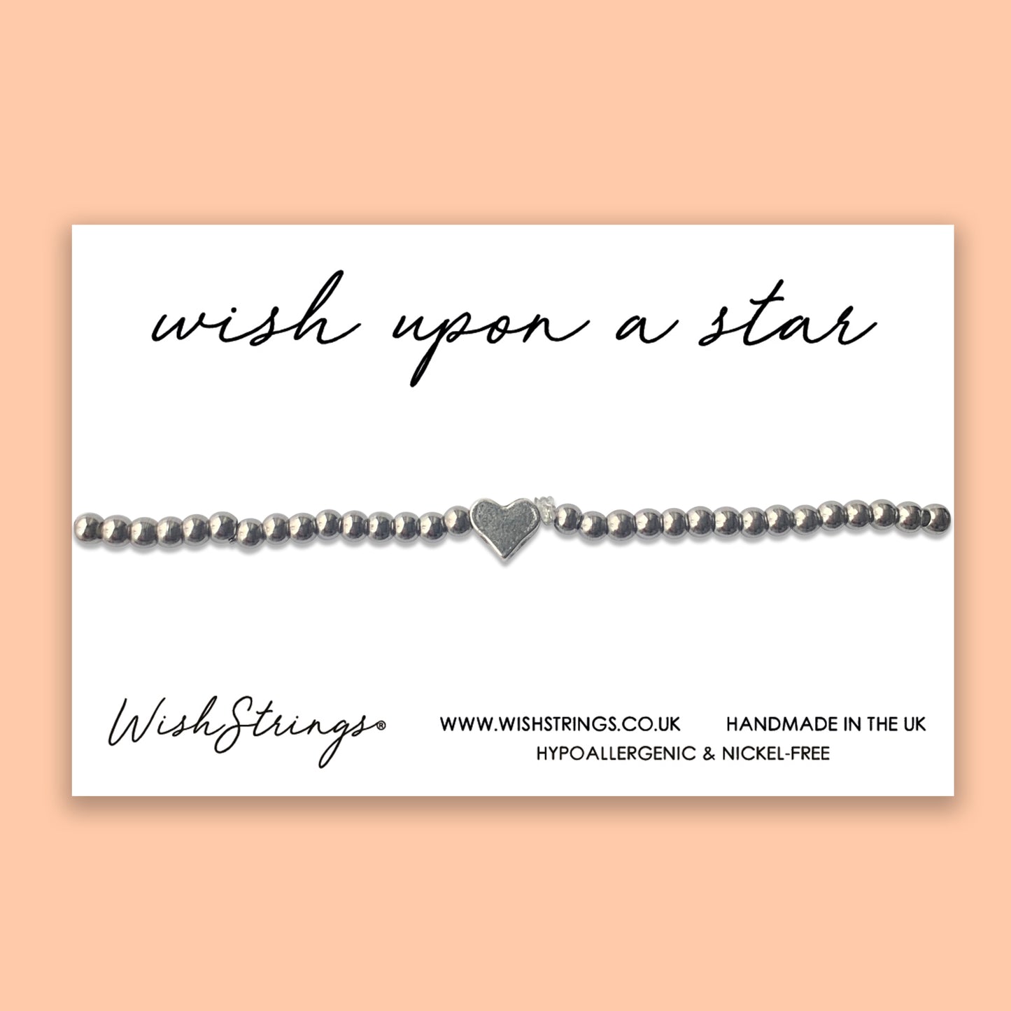 Wish Upon a Star - Heart Stretch Bracelet