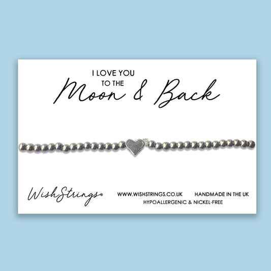 Moon & Back - Heart Stretch Bracelet
