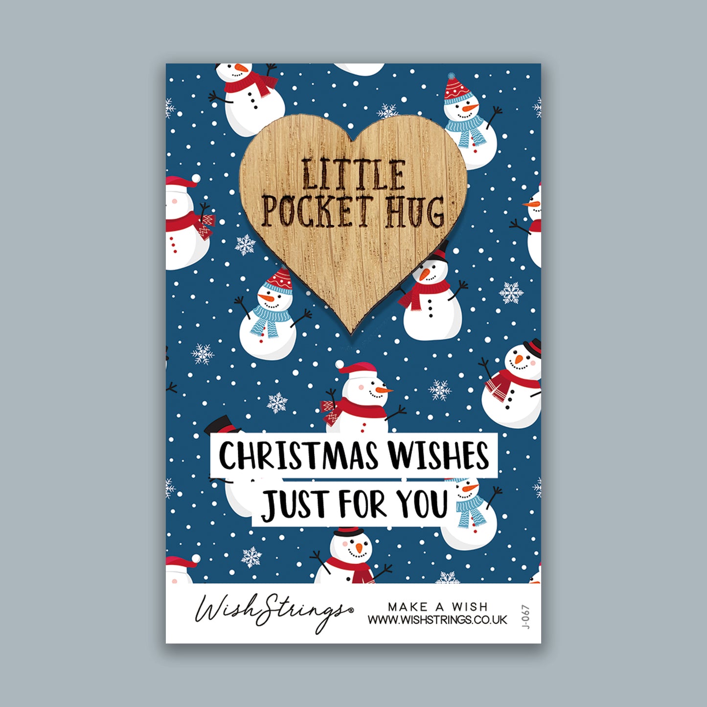 Christmas Snowman- Pocket Hug - Keepsake Token