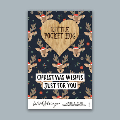 Christmas Rudolph - Pocket Hug - Keepsake Token
