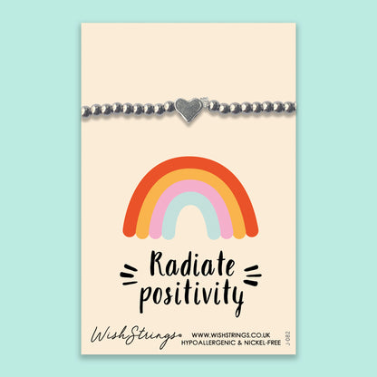 Radiate Positivity - Heart Stretch Bracelet