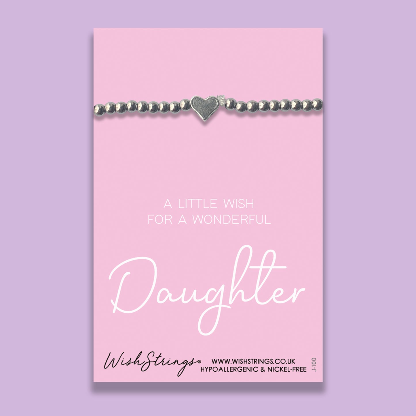 Daughter - Heart Stretch Bracelet