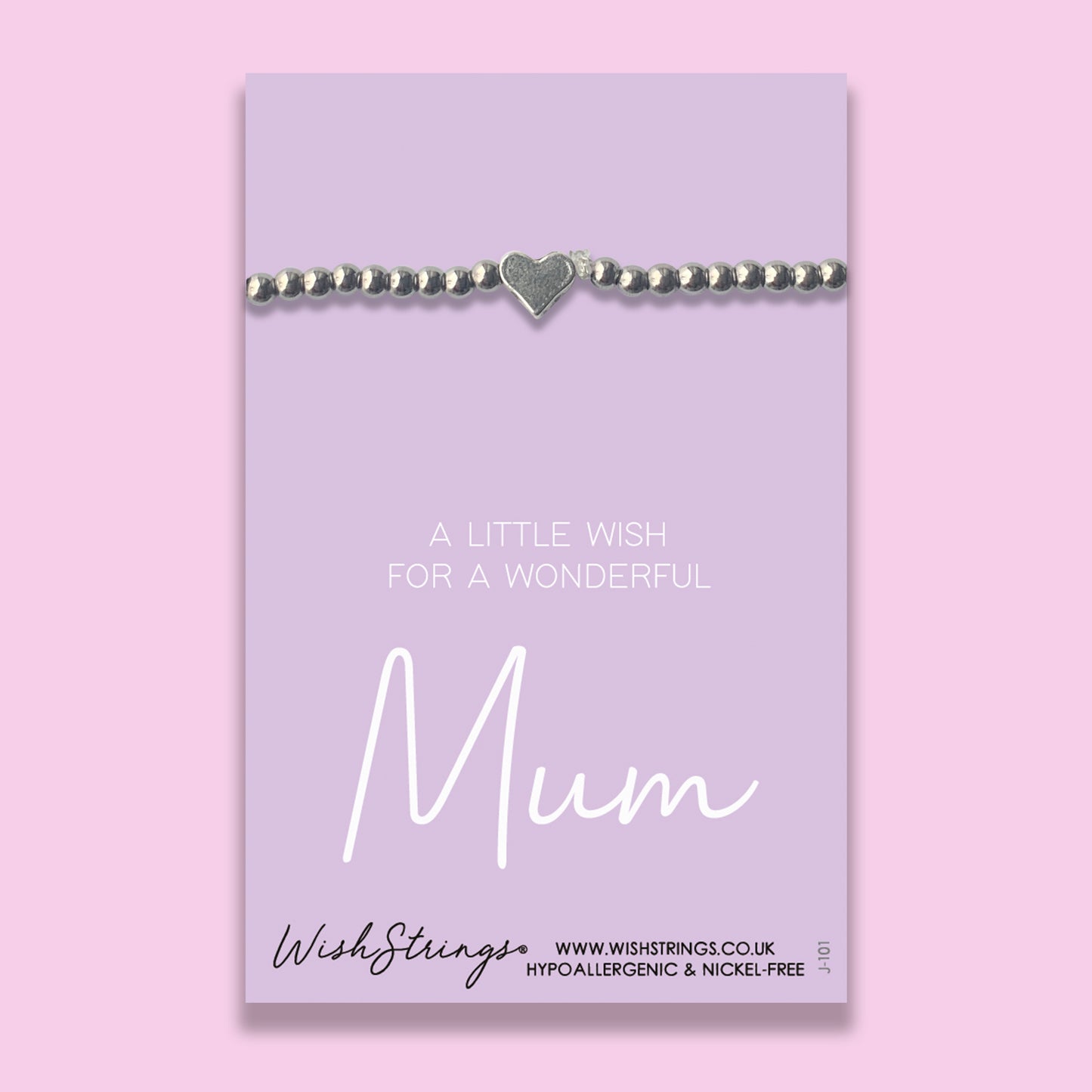 Mum - Heart Stretch Bracelet