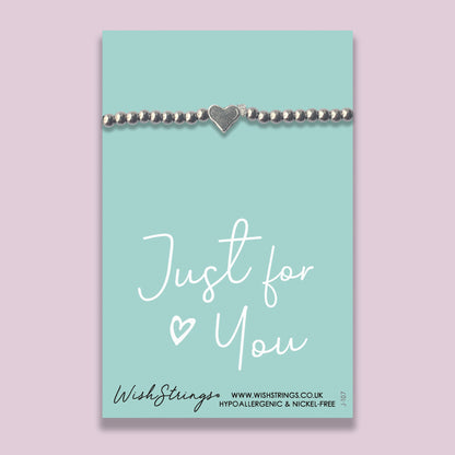 Just for You - Heart Stretch Bracelet