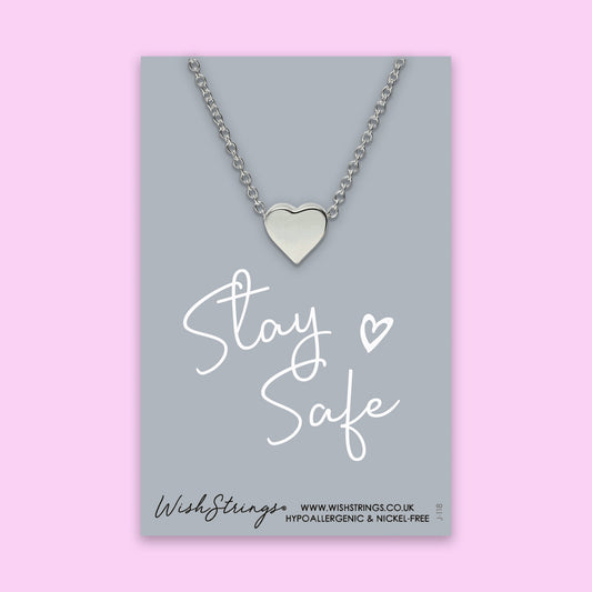 Stay Safe - Heart Necklace