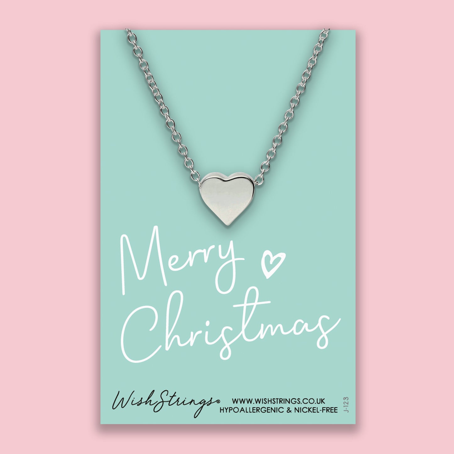 Merry Christmas - Heart Necklace
