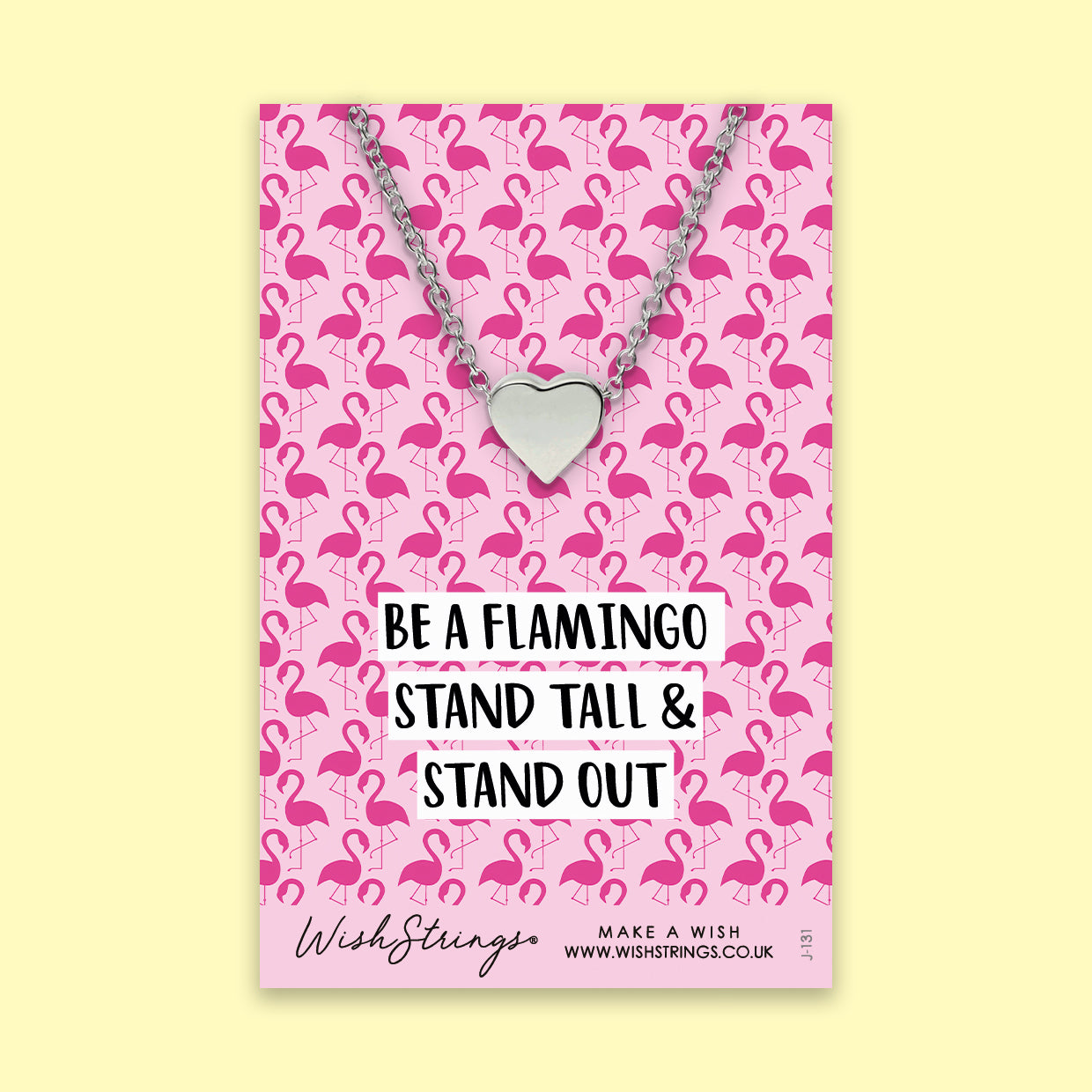 Be a Flamingo - Heart Necklace