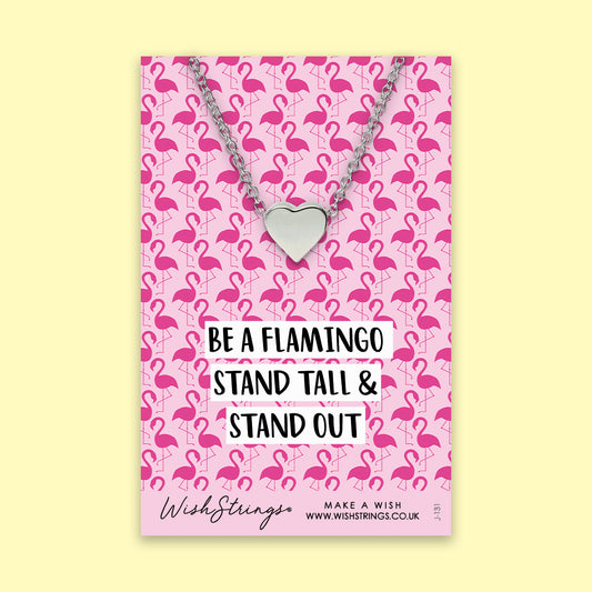 Be a Flamingo - Heart Necklace