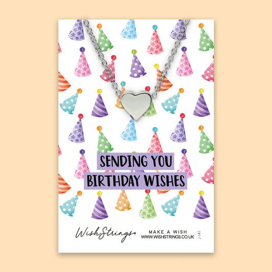 Birthday Wishes - Heart Necklace