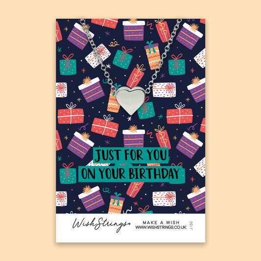 On Your Birthday - Heart Necklace