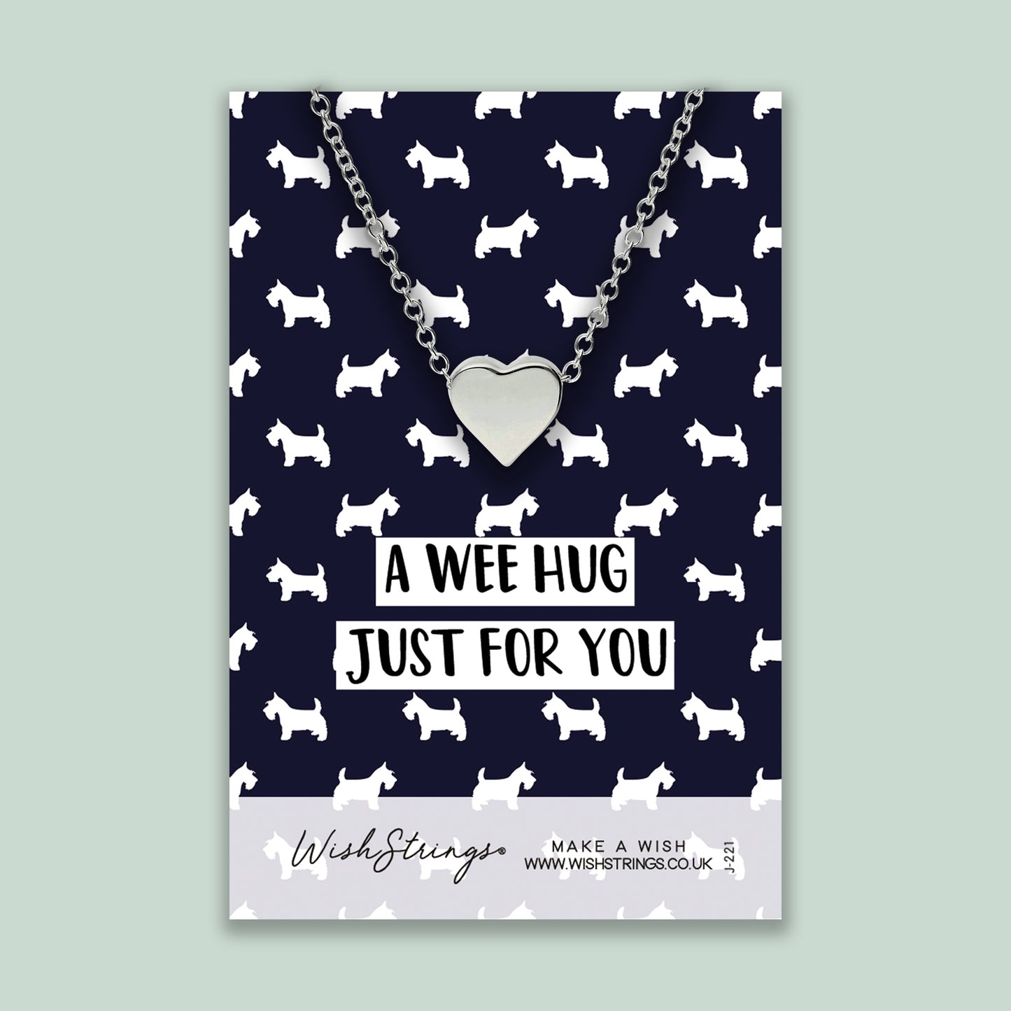 A Wee Hug Just For You - Heart Necklace