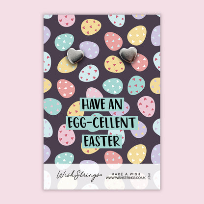 Egg-Cellent Easter - Silver Heart Stud Earrings | 304 Stainless - Hypoallergenic