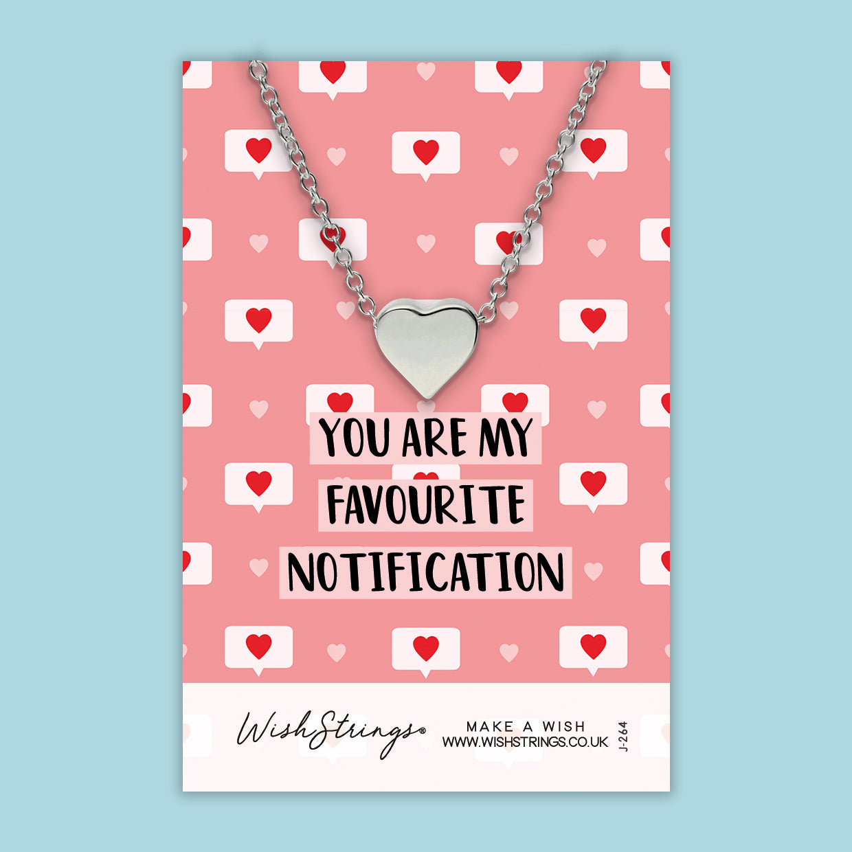 Favourite Notification - Heart Necklace