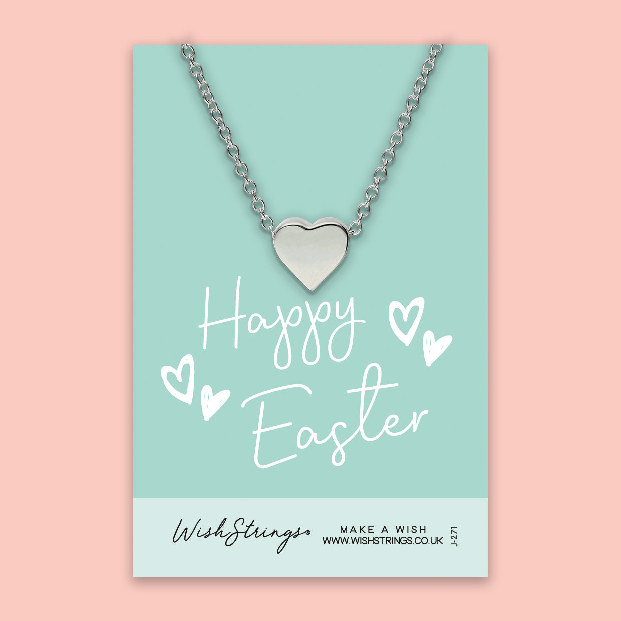 Happy Easter - Heart Necklace