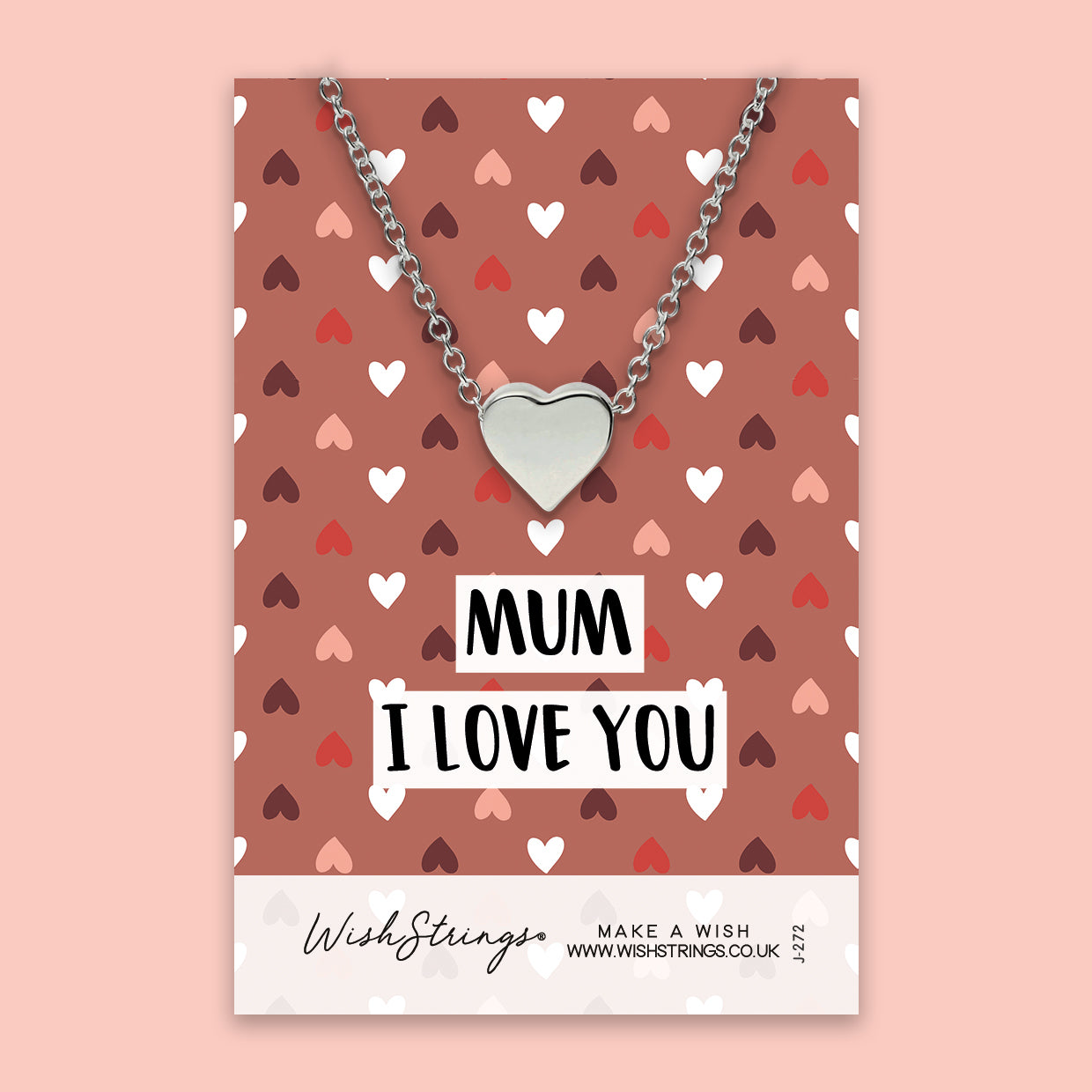 Mum, I Love You - Heart Necklace
