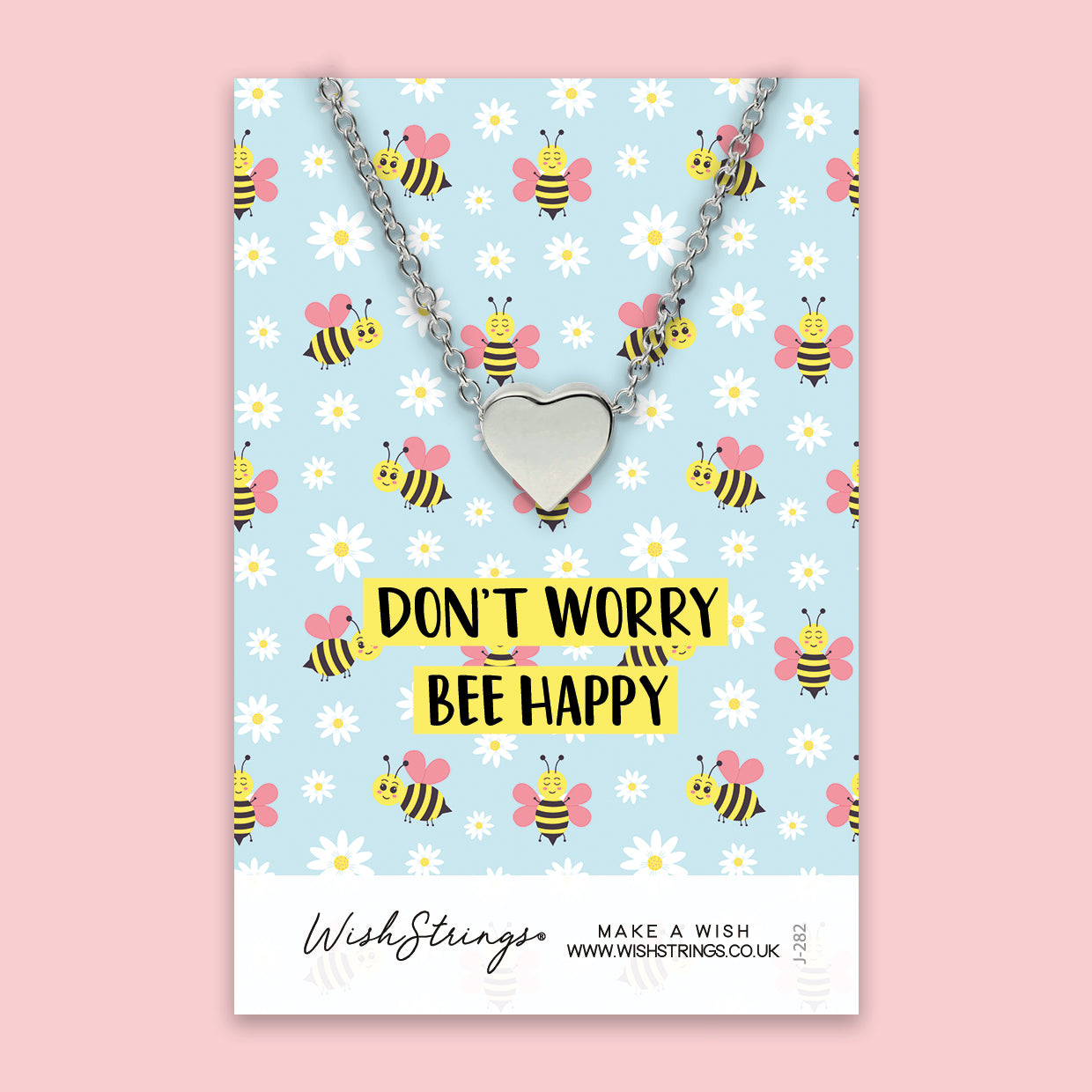 Bee Happy - Heart Necklace