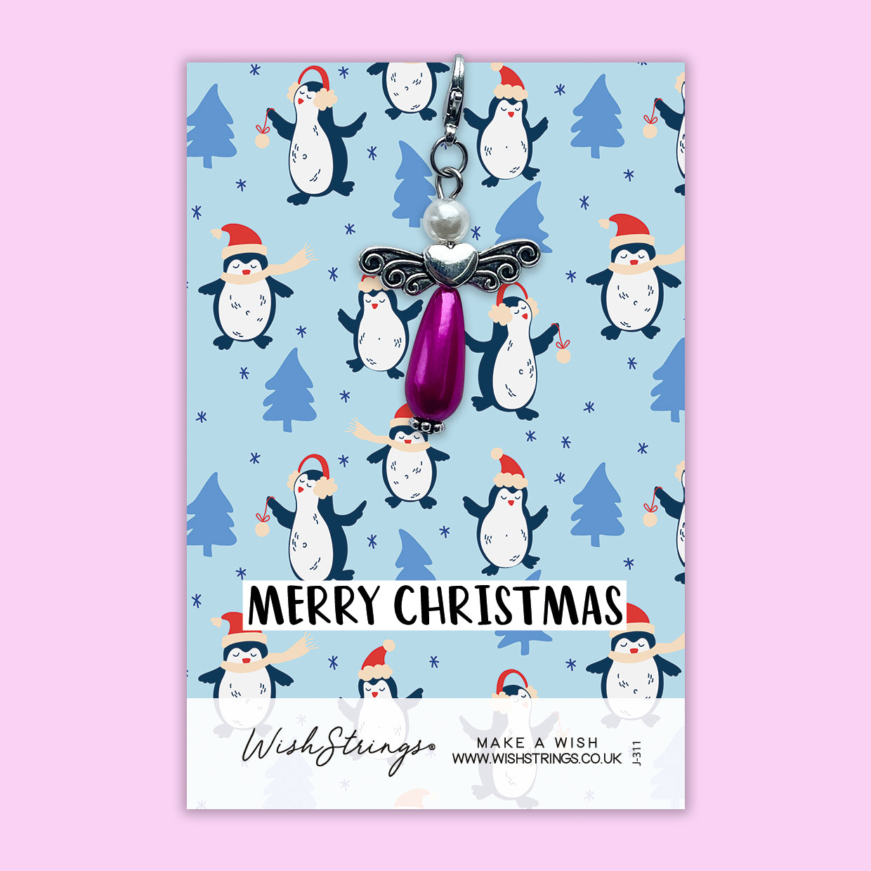 Christmas Penguin - Wish Angel Clip