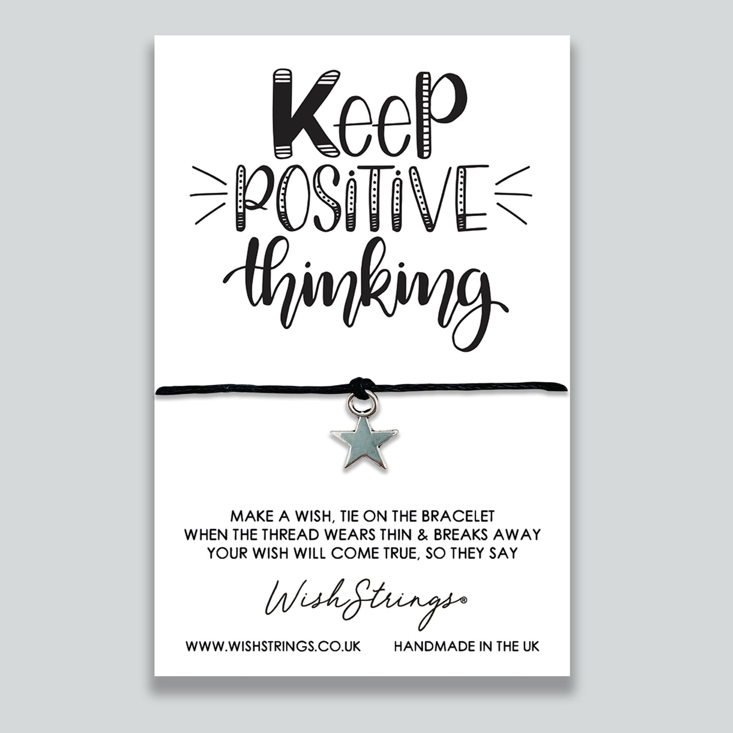 Keep Positive Thinking - WishStrings Wish Bracelet