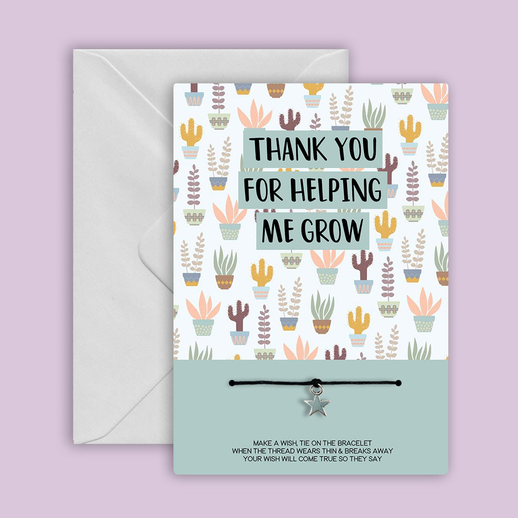 Helping me Grow - WishCard Greeting Card – WishStrings